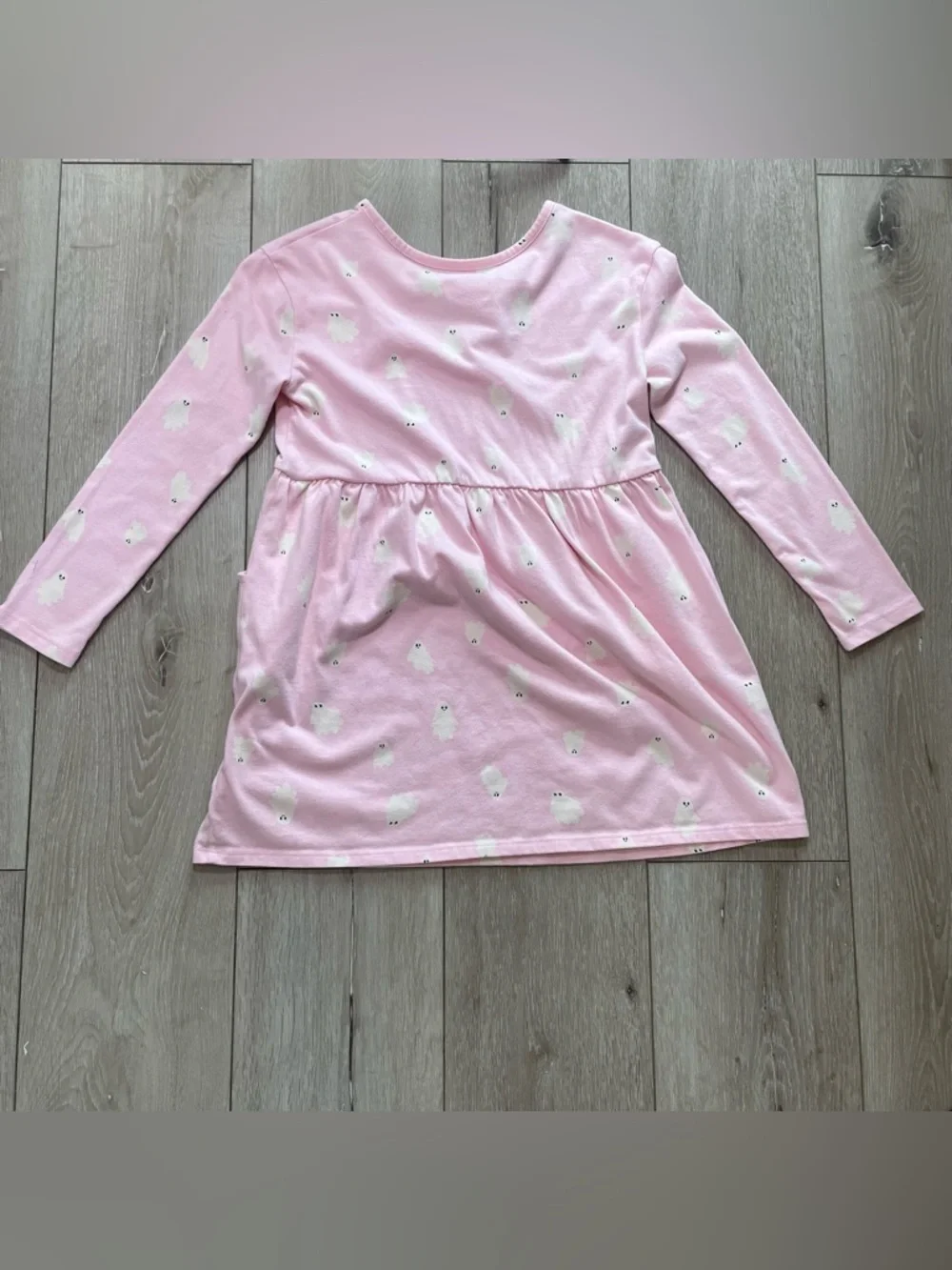 Cat & Jack‎ Pink Ghost Dress | Spooky Cute Halloween Ghoul Core S (6/7)